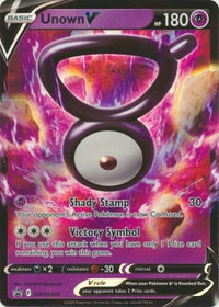 Pokemon TCG: Unown V SWSH300 Single Card